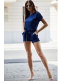 Women\'s short-legged jumpsuit, navy blue 4351 - Online store - Boutique